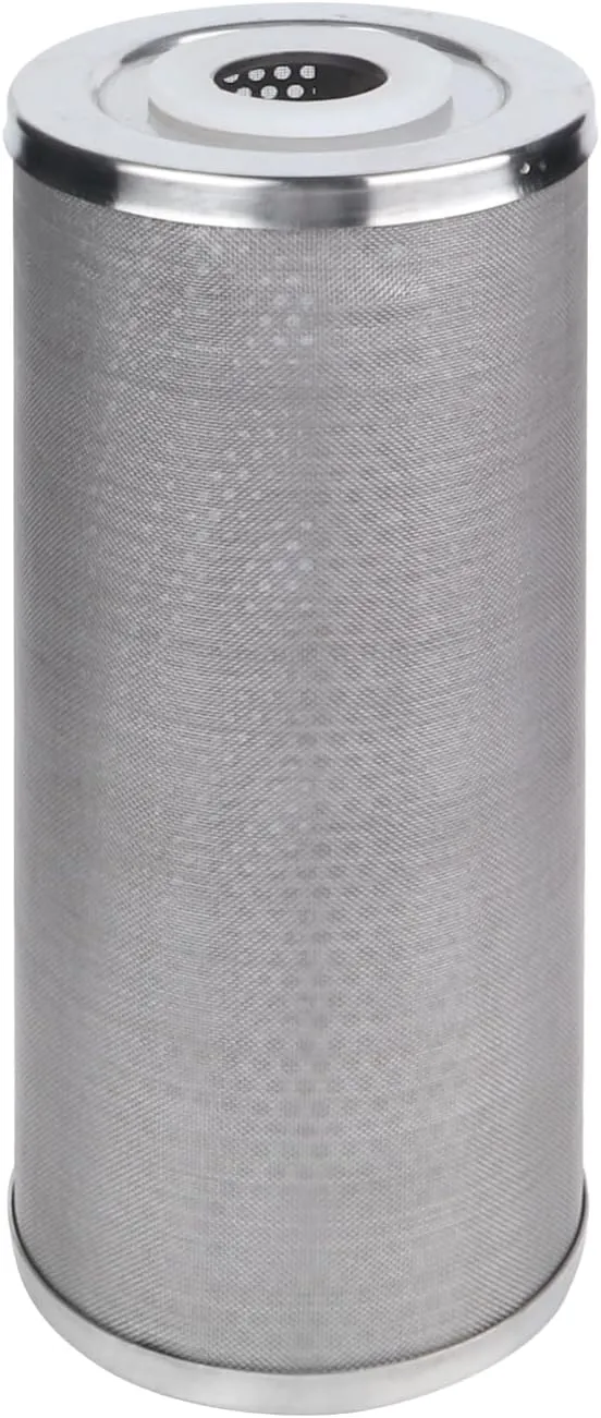 Amwater Stainless Steel Cleanable Wire Mesh Filter Cartridge 10”Length,4.5"OD(5 Micron)
