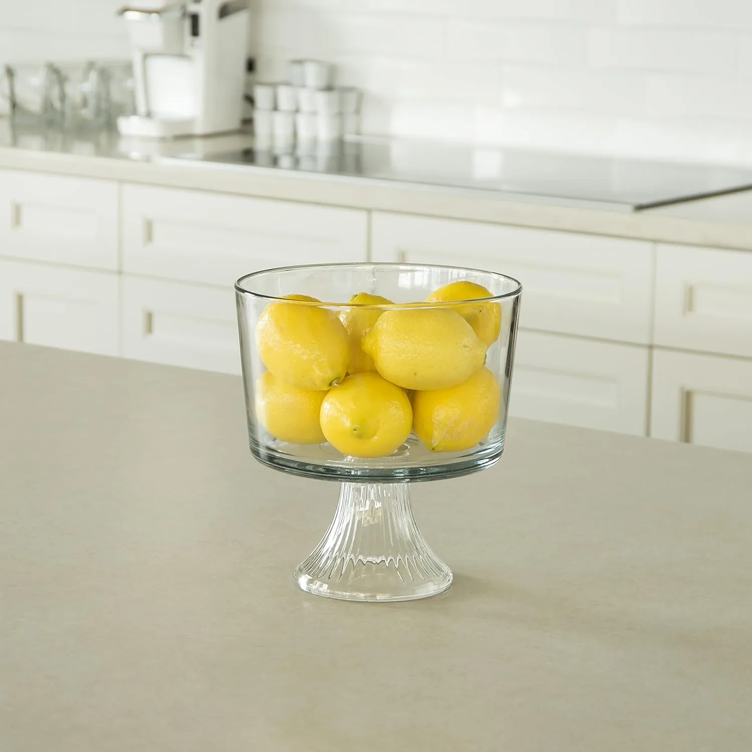 Anchor Hocking Monaco Glass Trifle Bowl, 104 oz