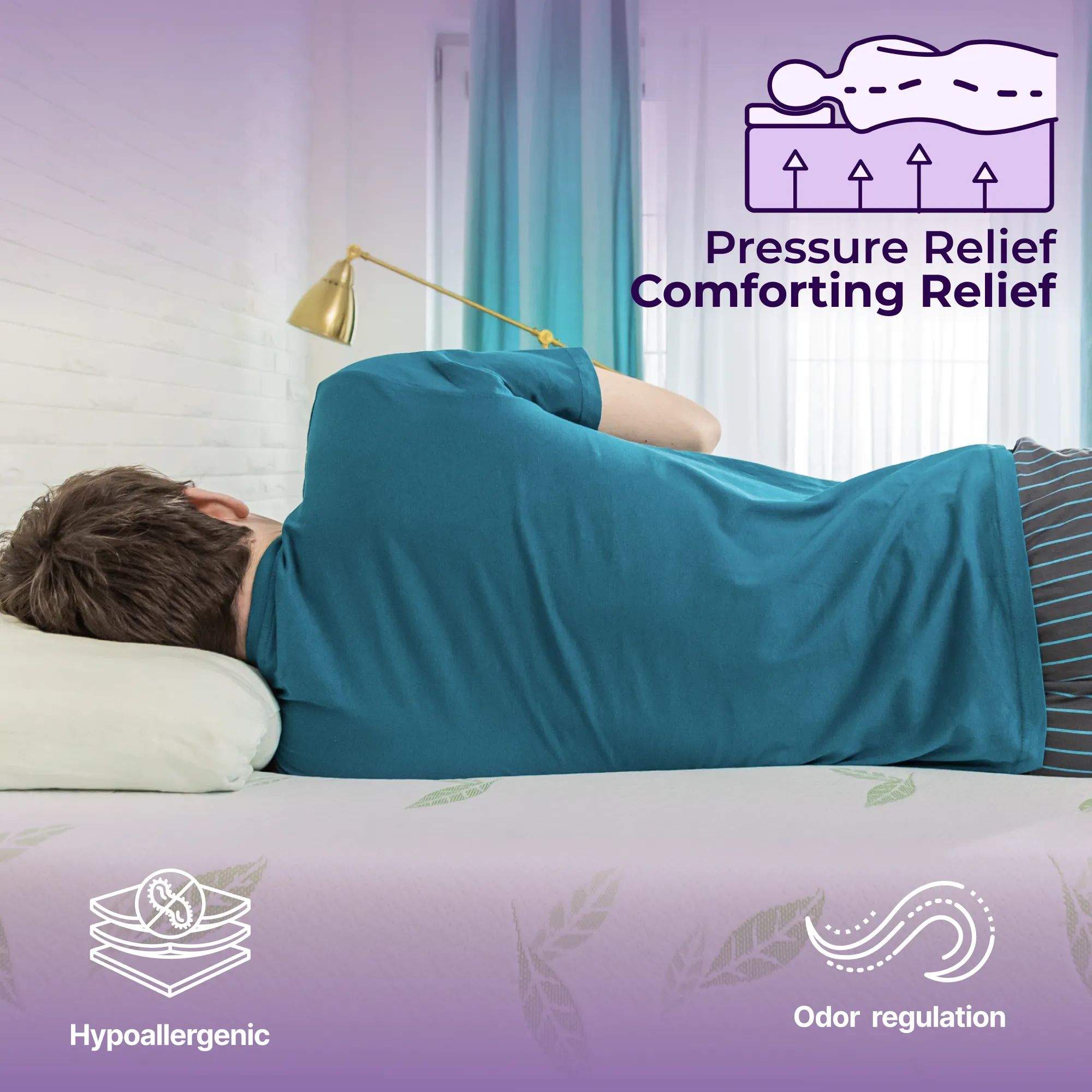 Anula Green Tea Infused Memory Foam Mattress