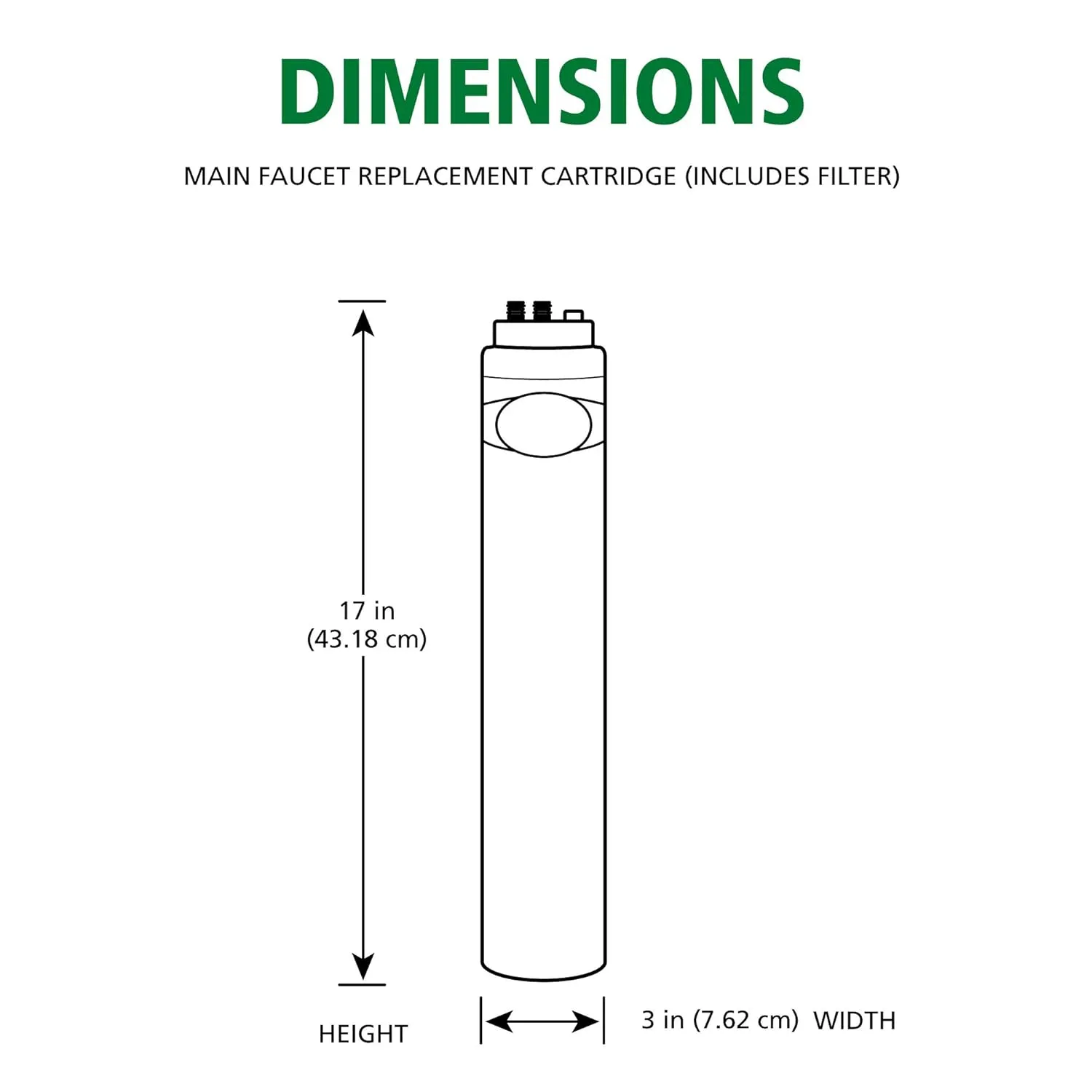 AO Smith Advanced Direct Connect Under Sink Replacement Filter for AO-MF-ADV System - Claryum Filtration Reduces Up To 99% of 78 Harmful Contaminants - AO-MF-ADV-R