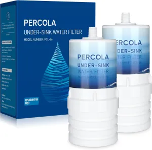AP217 Under Sink Water Filter, Compatible with 3M® Aqua-Pure® AP217, 578604 Full Flow Water Filter for AP200 Systems (White, 2 Pack)