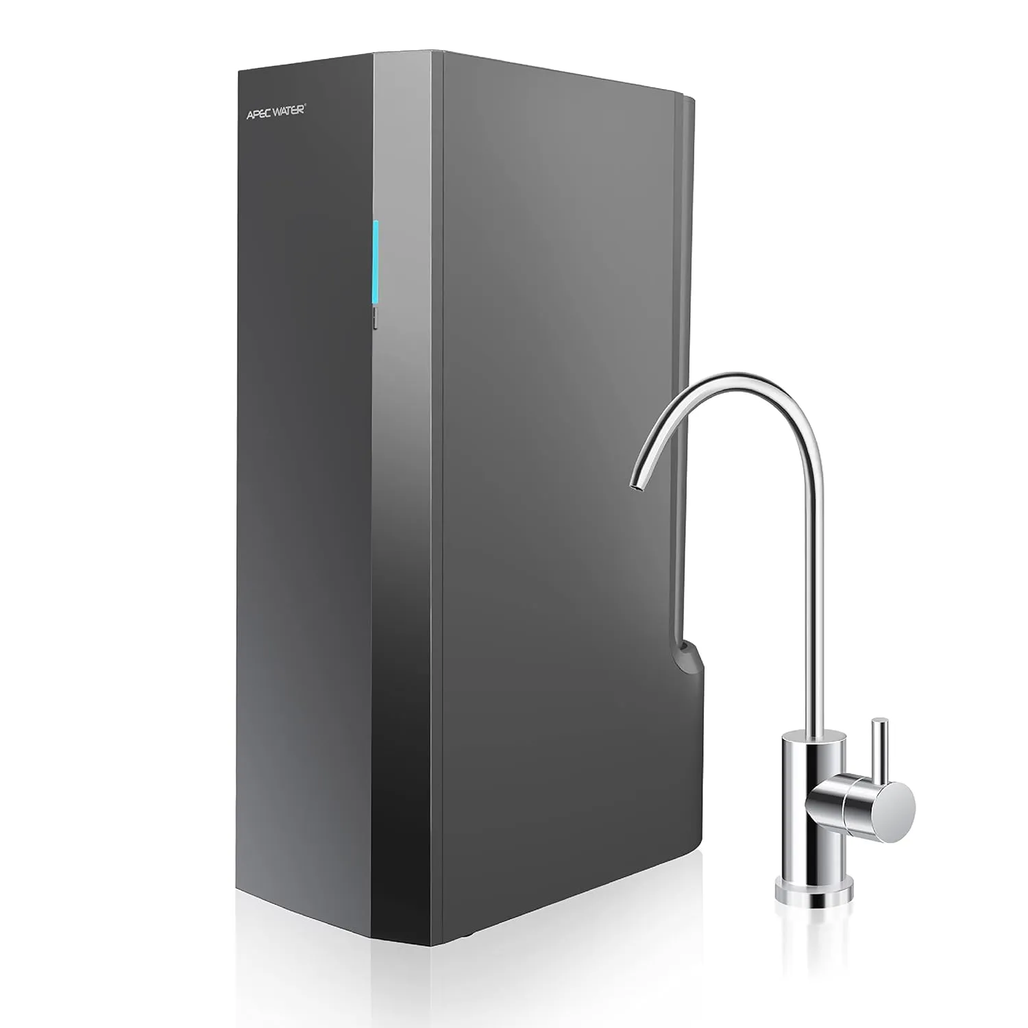 APEC Tankless RO Water Filter System ROTL-AIO - Four-in-One Premium Reverse Osmosis Water Filtration, 2:1 Pure to Drain, Filters Fluoride, Heavy Metals, 1K  Impurities, Easy DIY Install & Care