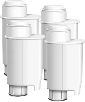 AQUACREST TÜV SÜD Certified Coffee Water Filter, Replacement for Brita® Intenza® Water Filter Gaggia®, Philips®, Saeco®, CA6702/00, Intenza® Coffee Filter (Pack of 4)