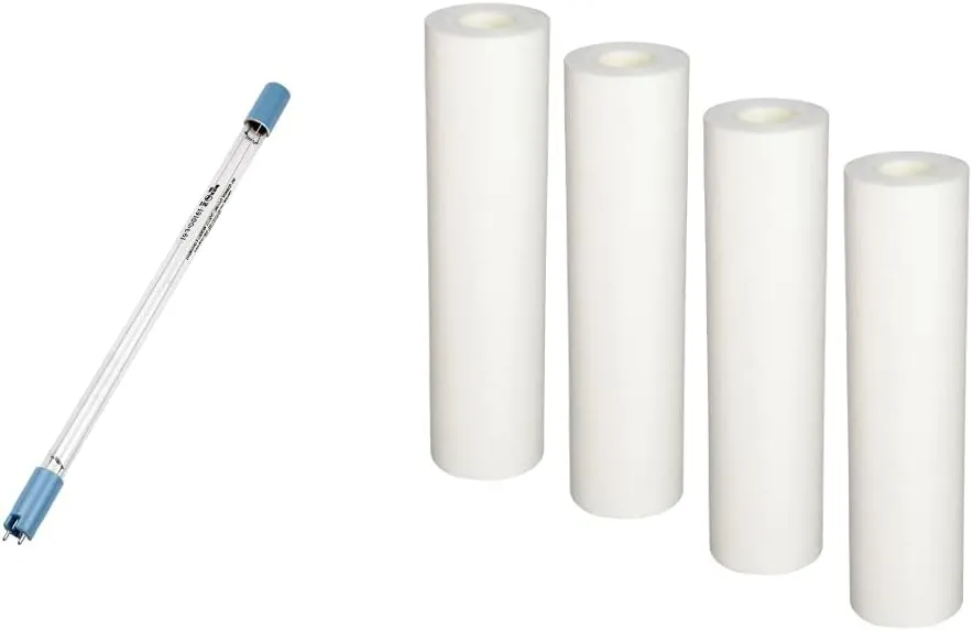 Aquasana UV Whole House Water Filter Replacement Lamp - For Systems Purchased July 2019 Or Later - AQ-UV-L330C & EQ-304 Replacement 10-Inch, Sediment Pre-filters, White, 4-pack
