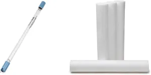 Aquasana UV Whole House Water Filter Replacement Lamp - For Systems Purchased July 2019 Or Later - AQ-UV-L330C & Replacement 20-in Sediment Pre-Filters - 4 Count - EQ-304-20