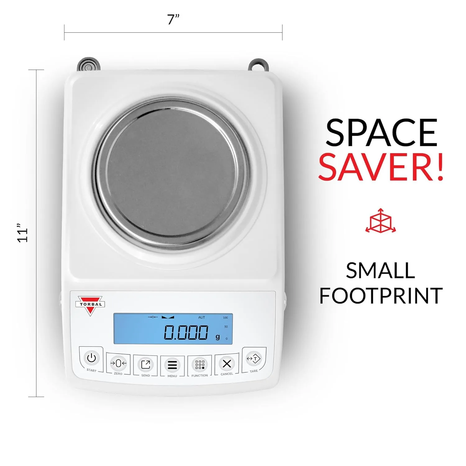 ATN210 Entry-Level Laboratory Class Balance 210g x 0.001g (1 mg Readability), Ultra Compact Design, Battery Operated, Built-in USB