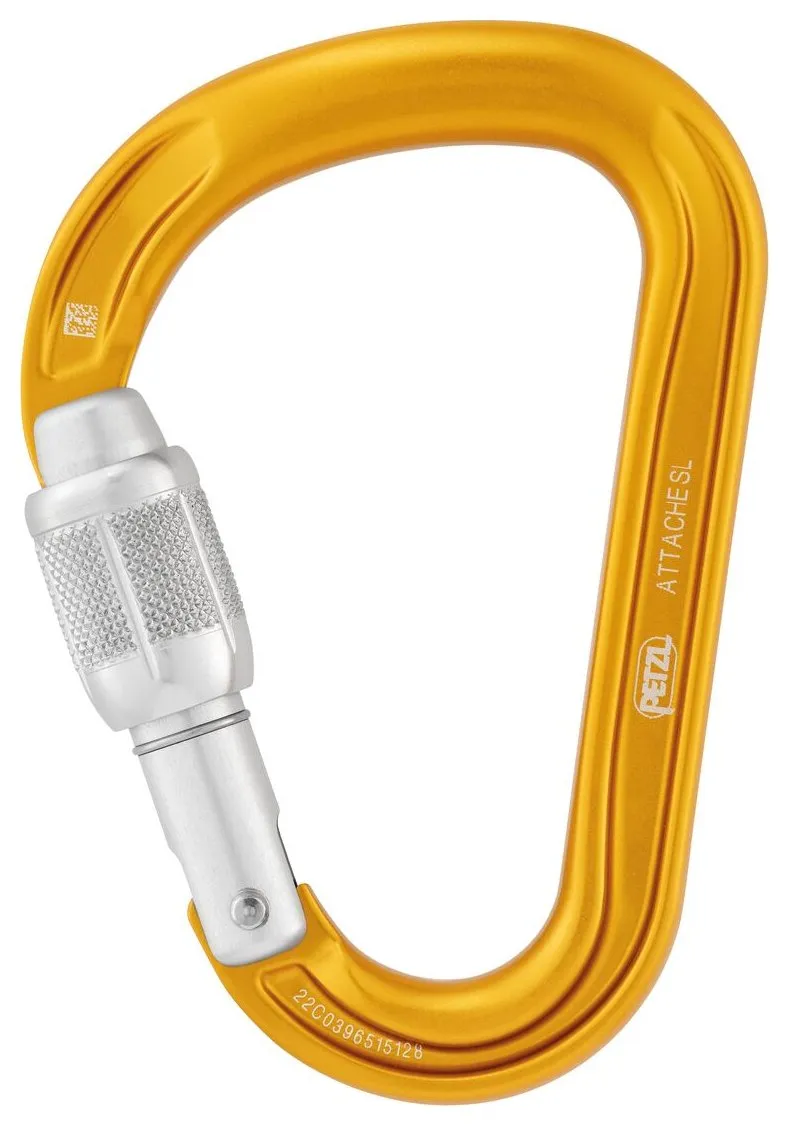Attache Screw-Lock - yellow, HMS carabiner