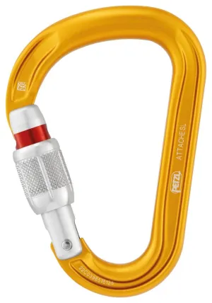 Attache Screw-Lock - yellow, HMS carabiner