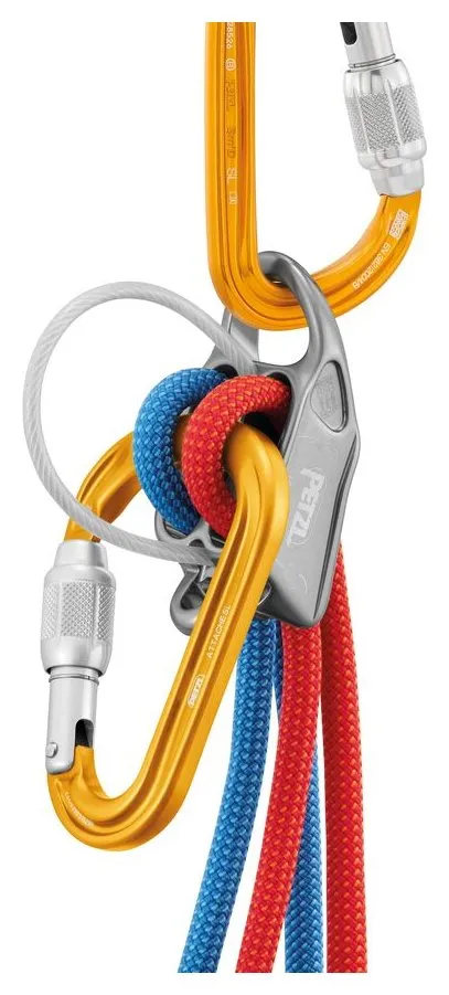 Attache Screw-Lock - yellow, HMS carabiner