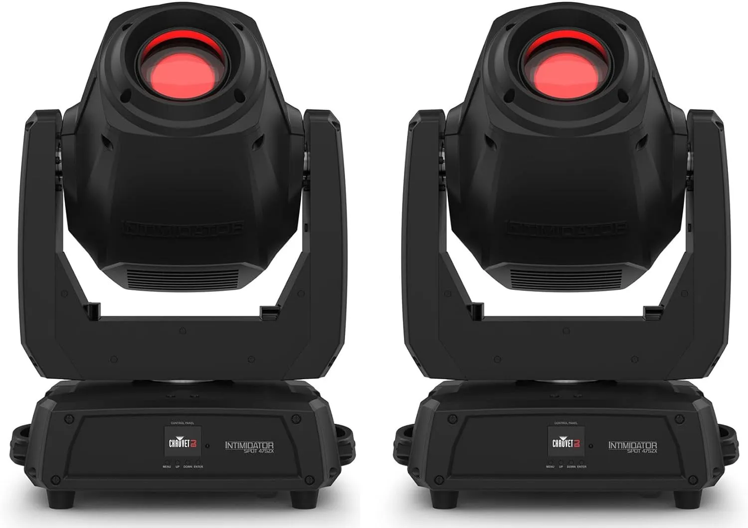 Audiosavings Bundle: (2) Chauvet DJ Intimidator Spot 475ZX 250w DMX LED Moving Head Light w/RF Receiver