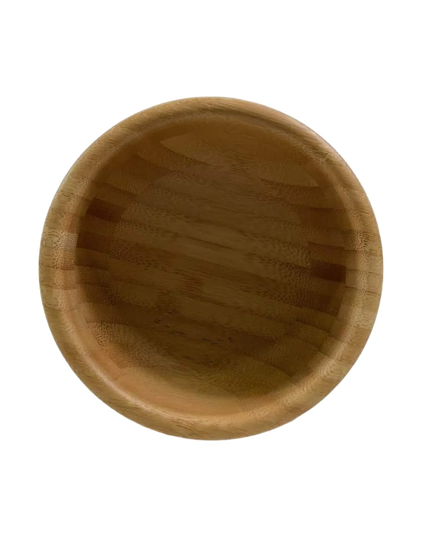 Avanchy Bamboo Bowl and Spoon Set, White