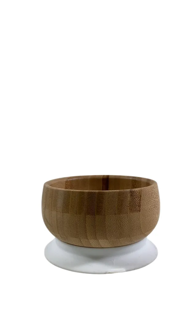 Avanchy Bamboo Bowl and Spoon Set, White