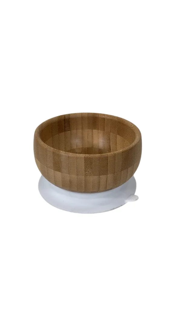 Avanchy Bamboo Bowl and Spoon Set, White