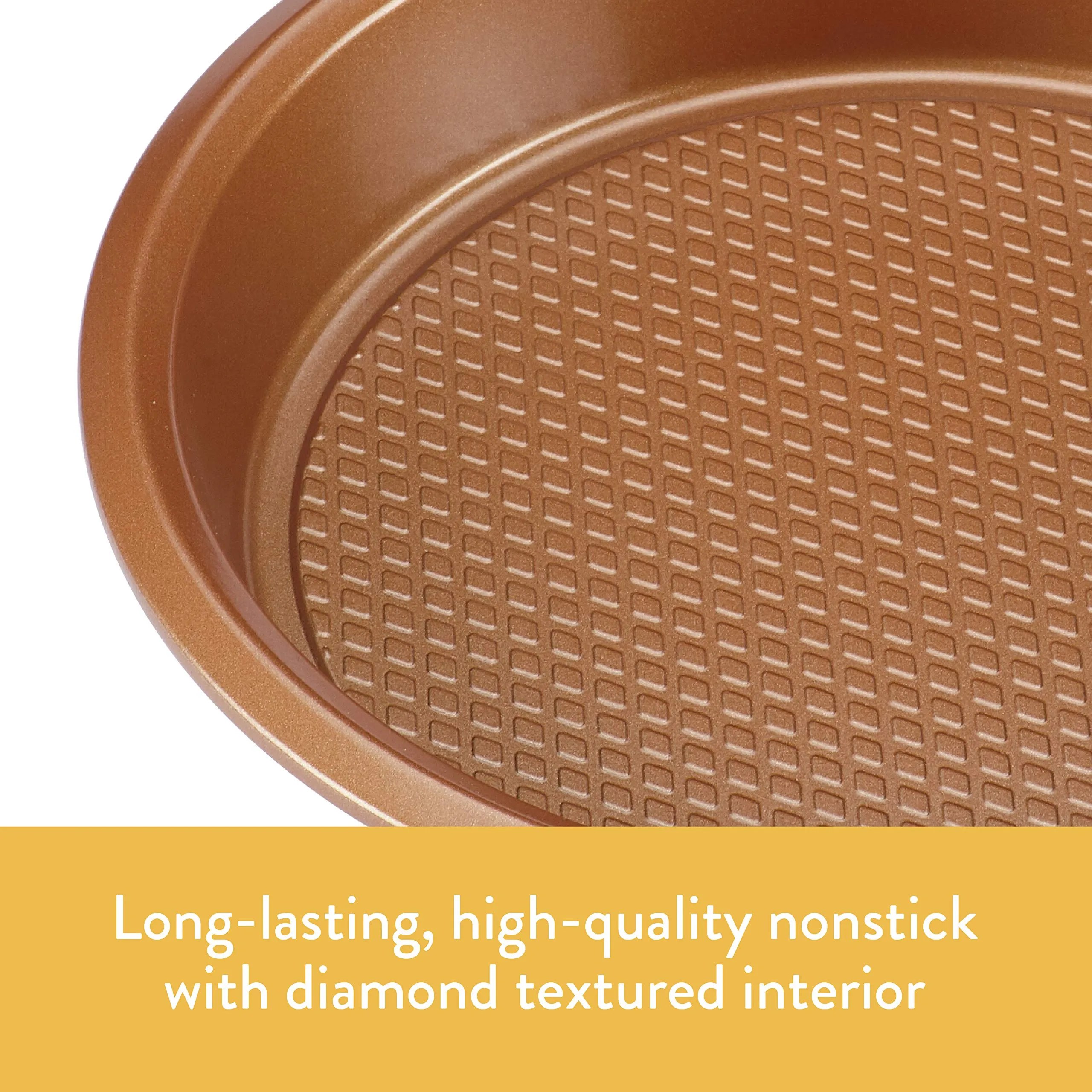 Ayesha Curry Nonstick Bakeware, Nonstick Cookie Sheet / Baking Sheet - 11 Inch x 17 Inch, Copper Brown