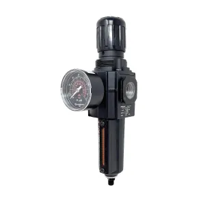 B73G-4AK-AD3-RMG : Norgren Excelon B73G Series, Filter/Regulator, Relieving, 1/2 PTF, Knob Adjust, Auto Drain, Metal Bown with l