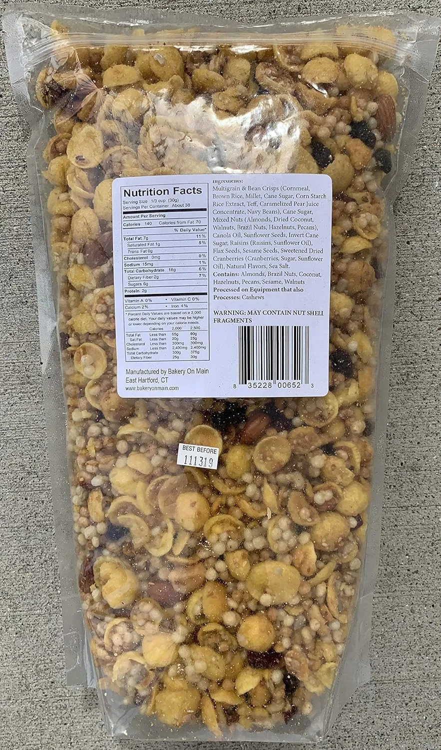 Bakery On Main Gluten-Free, Non GMO Granola, Extreme Fruit & Nut, 2.5 Pound (Pack of 1)