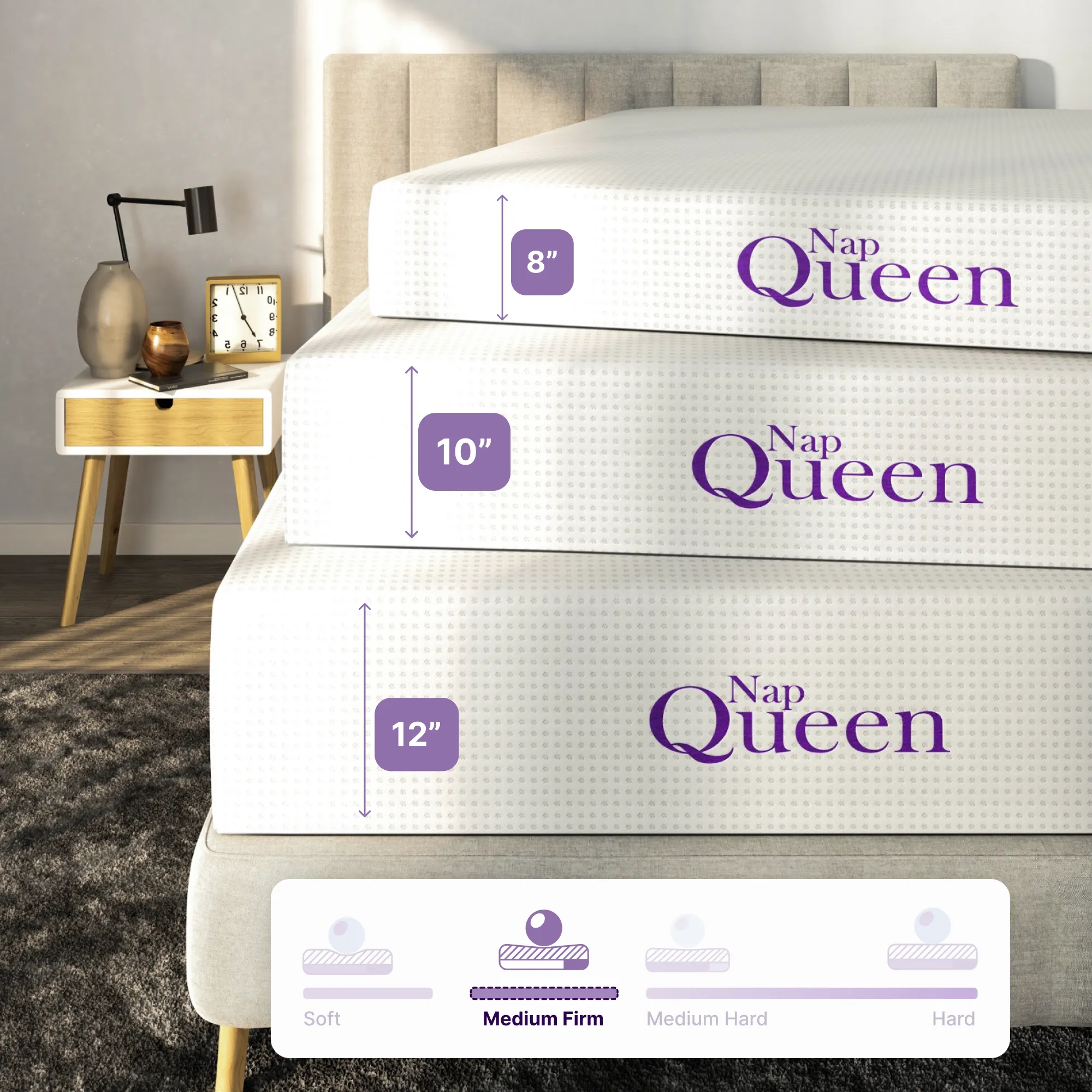 Bamboo Charcoal Infused Memory Foam Mattress