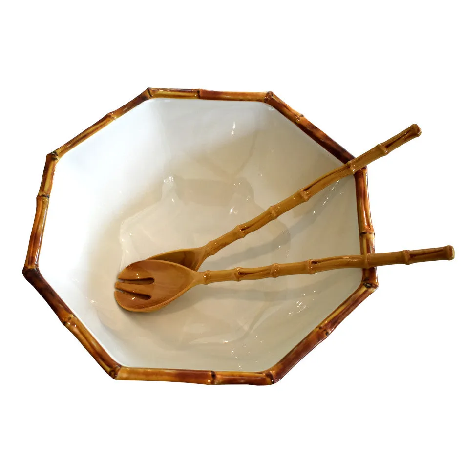 Bamboo Touch Octagonal Serving Bowl