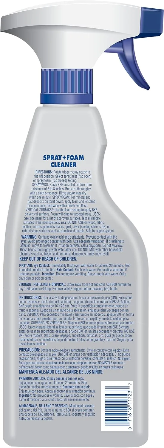 Bar Keepers Friend MORE Spray   Foam Multipurpose Cleaner (25.4 oz) & EZ-Flush Toilet Flushing Aid (12 oz) Liquid Plumber to Help Prevent Clogged Toilets