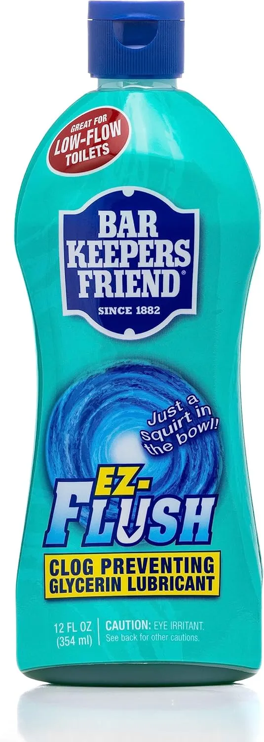 Bar Keepers Friend MORE Spray   Foam Multipurpose Cleaner (25.4 oz) & EZ-Flush Toilet Flushing Aid (12 oz) Liquid Plumber to Help Prevent Clogged Toilets