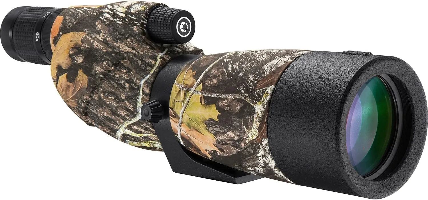 Barska 20-60x65mm Level Spotting Scope – Waterproof, Fogproof, Fully Multi-Coated Optics, Built-in Tripod Mount