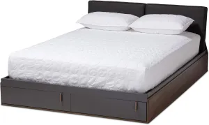 Baxton Studio Beds (Storage), Queen, Gray