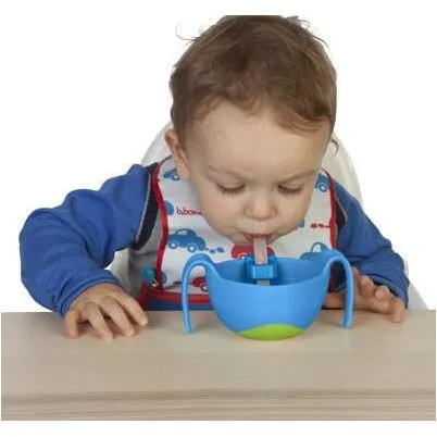 B.Box 3-in-1 Bowl and Straw - Strawberry Shake