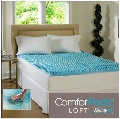 Beautyrest 3-inch Sculpted Gel Memory Foam Mattress Topper Queen by ComforPedic Loft