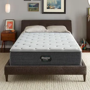 Beautyrest Silver BRS900 12.25” Medium Twin Mattress, Cooling Technology, Supportive, CertiPUR-US, 100-Night Sleep Trial, 10-Year Limited Warranty , White