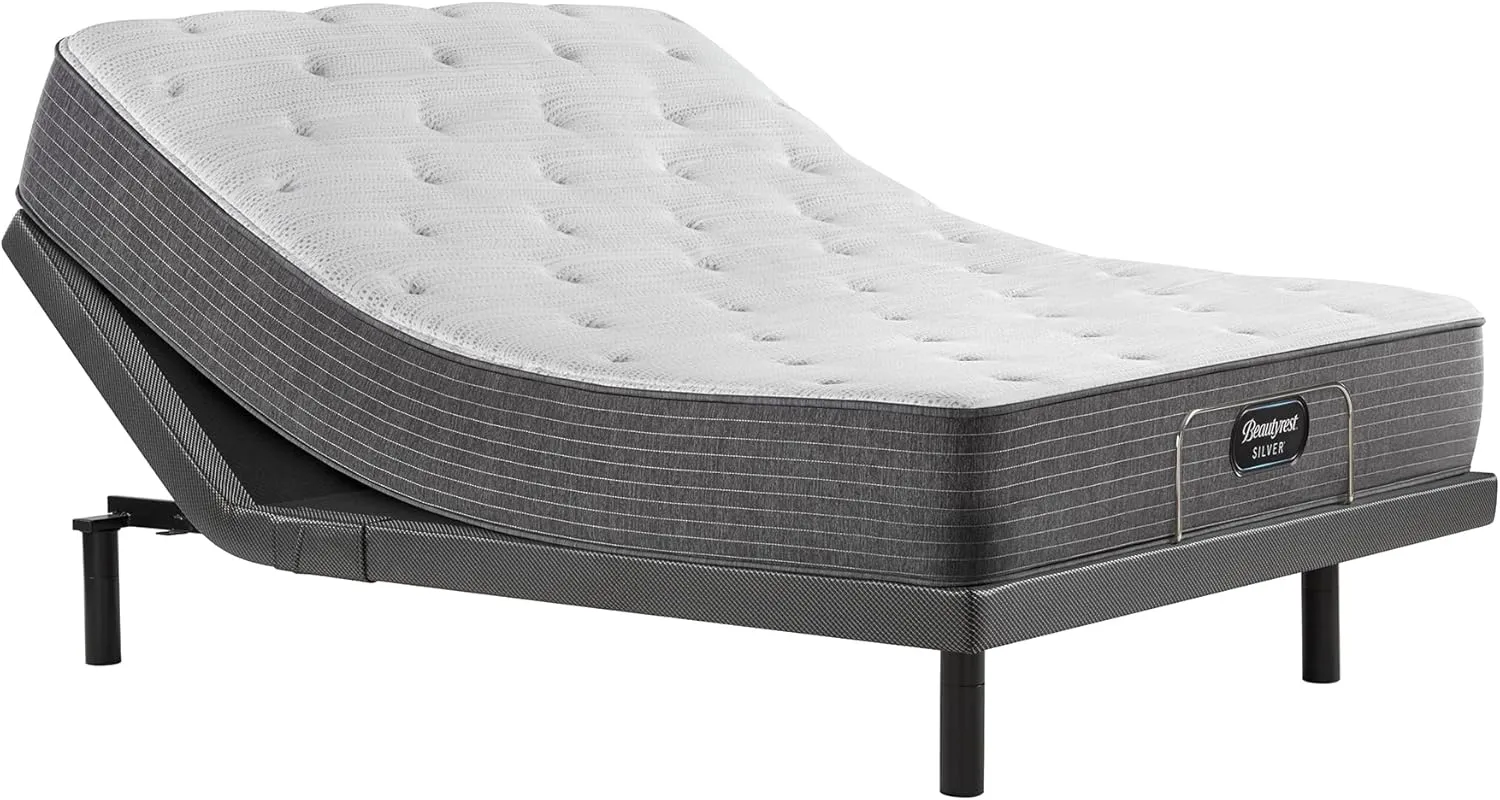 Beautyrest Silver BRS900 12.25” Medium Twin Mattress, Cooling Technology, Supportive, CertiPUR-US, 100-Night Sleep Trial, 10-Year Limited Warranty , White