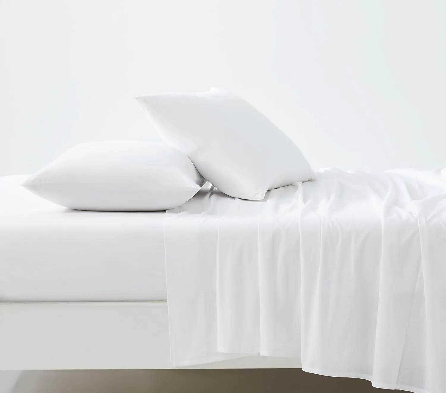 Bed Sheet Set California King Size – 500 Thread Count – Breathable & Durable – Fits 15 to 18 Inch Deep Pocket Mattress – 4-Piece Bedding Set – Hotel Quality (Solid, Classic White)