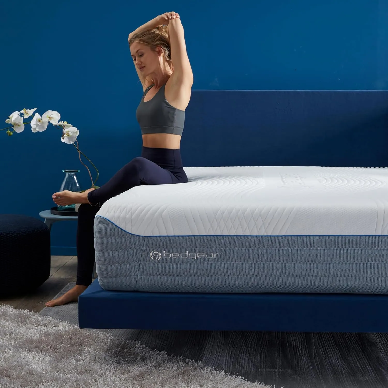 Bedgear H6 Performance Full Mattress - Hybrid Memory Foam Mattress, Medium Plush - Adaptive React Foam for Comfort, Instant Cooling by Ver-Tex Technology