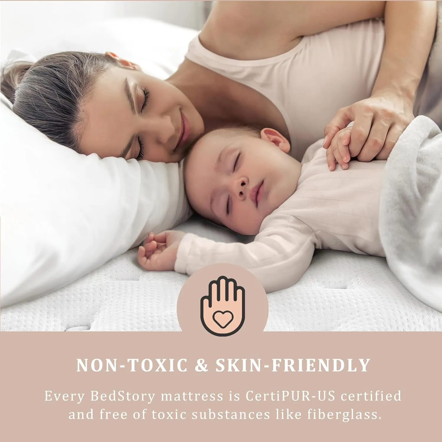 BedStory Firm Queen Mattress 12 inch - Pain-Relieving Hybrid Mattress for Extra Lumbar & Hip Support - 365-Night Trial - Motion-Isolation Bed in a Box - Fiberglass-Free, CertiPUR-US Certified