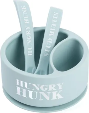 Bella Tunno Bowl and Spoon Baby Feeding Set Suction Bowl and Spoon for Toddlers and Kids, Baby Led Weaning Set with Non-Toxic, BPA Free Silicone