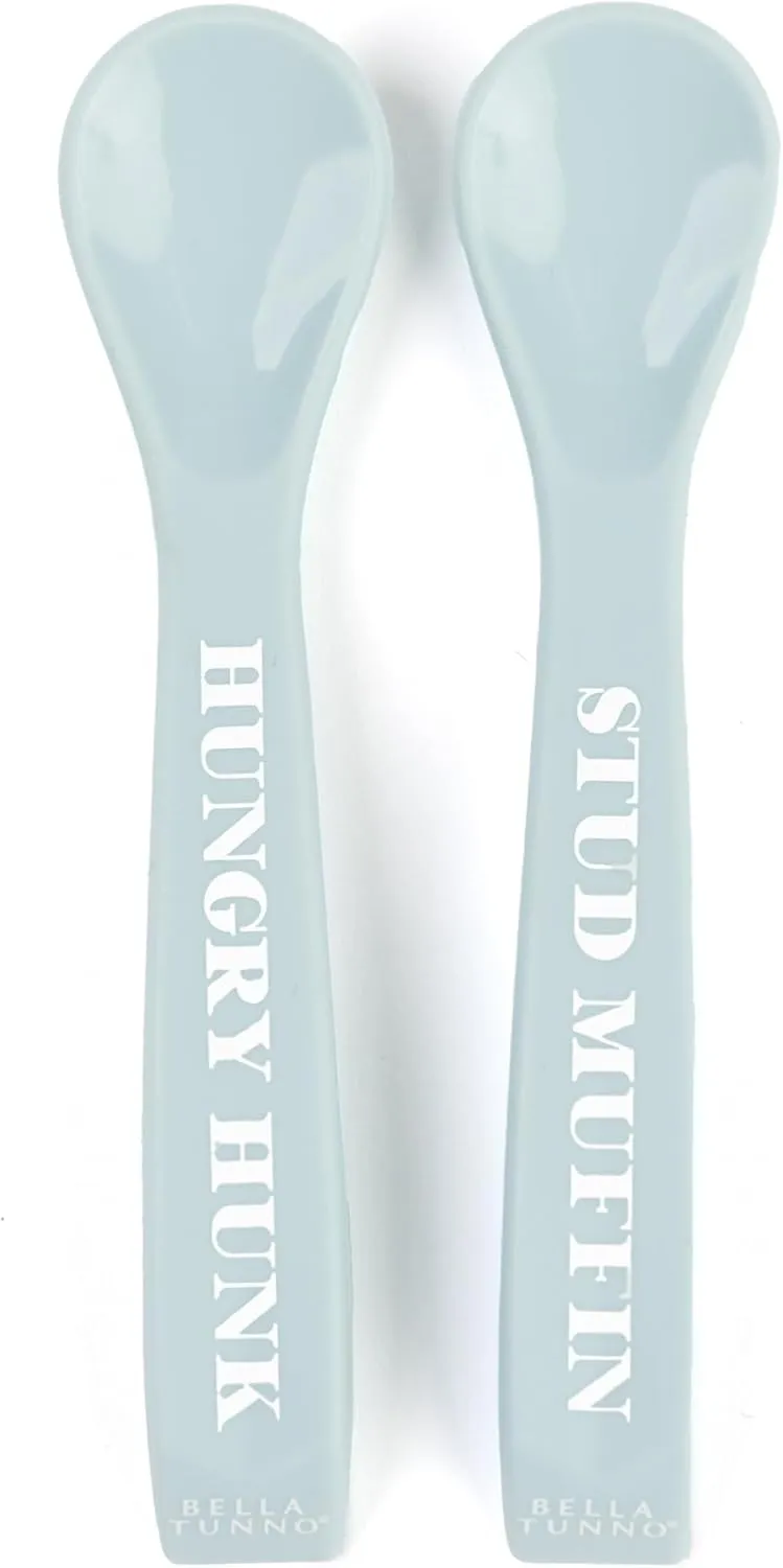 Bella Tunno Bowl and Spoon Baby Feeding Set Suction Bowl and Spoon for Toddlers and Kids, Baby Led Weaning Set with Non-Toxic, BPA Free Silicone