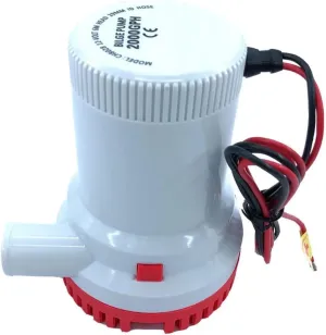 Bilge Submersible Water Pump 12V 24V 2000GPH Micro Boat Seaplane Motor Homes Houseboat Filter Accessories(2000GPH 24V)