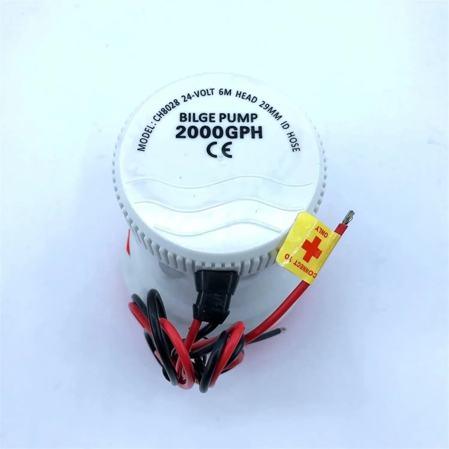 Bilge Submersible Water Pump 12V 24V 2000GPH Micro Boat Seaplane Motor Homes Houseboat Filter Accessories(2000GPH 24V)