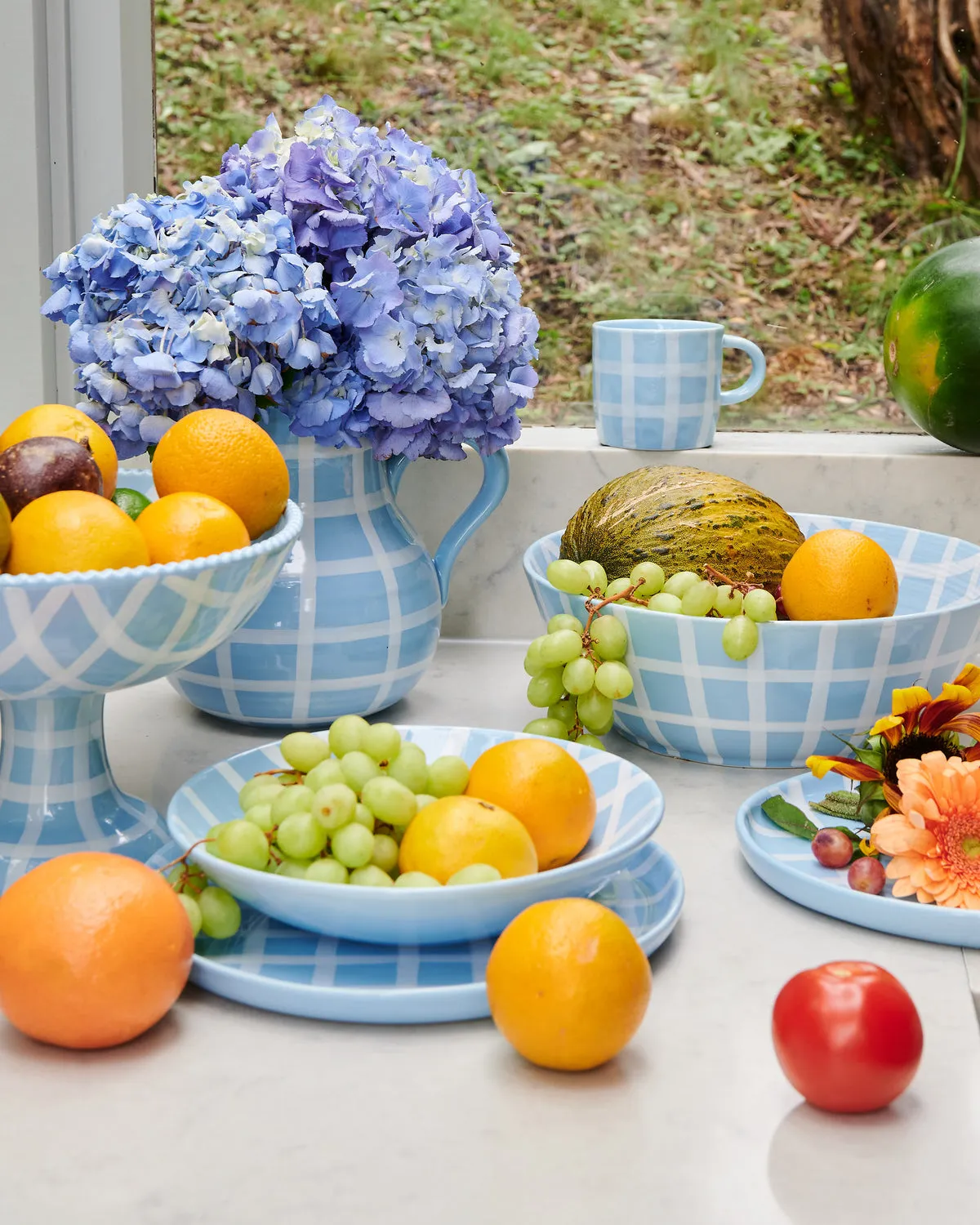 Blue Bird Tartan Salad Bowl - Kip&Co