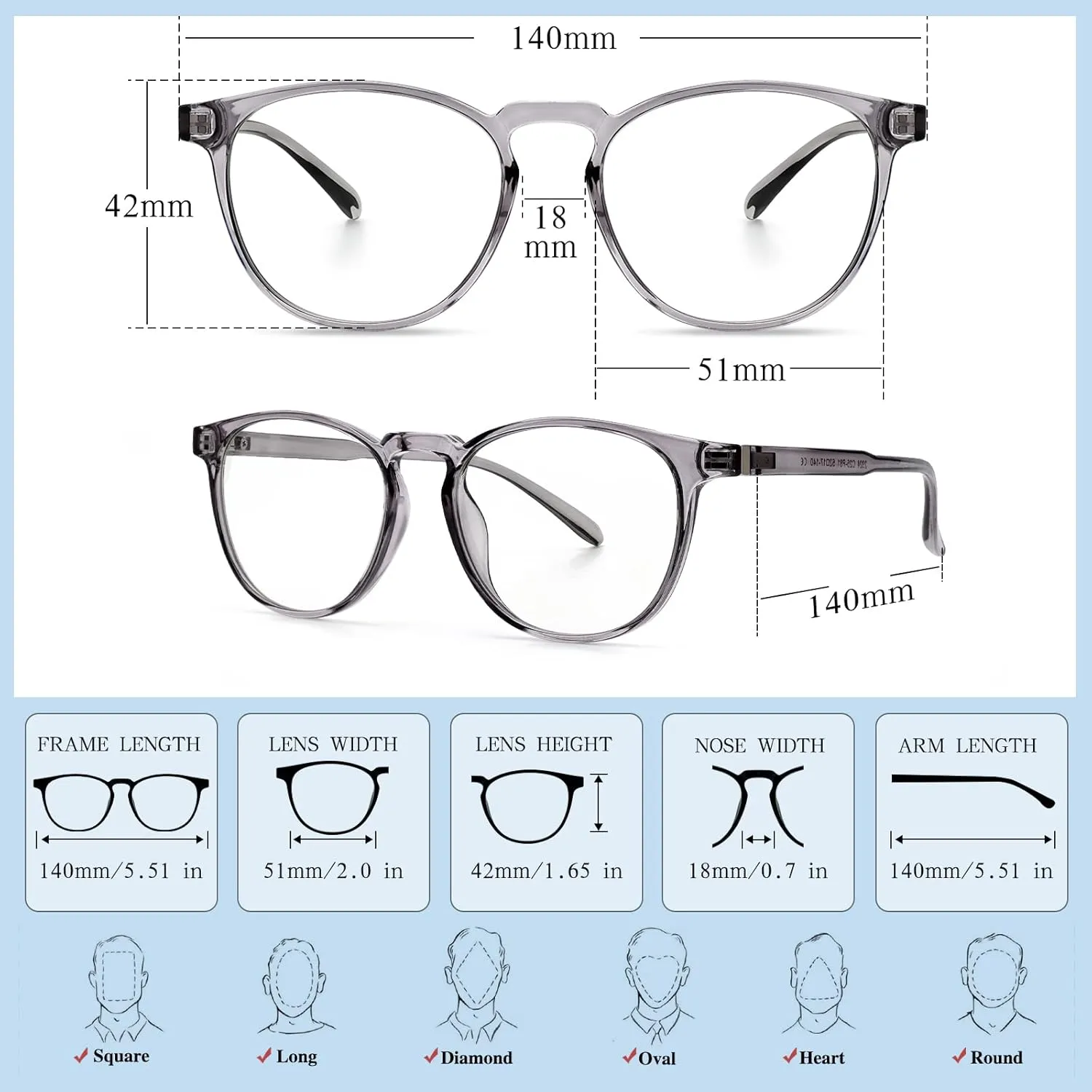 Blue Light Blocking Glasses for women/men - 4Pack Computer Reading/Gaming/TV/Phones Glasses Anti UV Glare Eyestrain