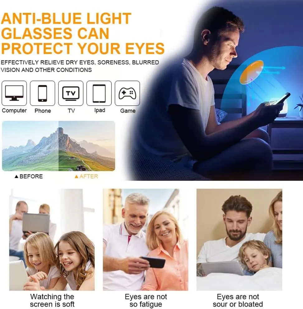Blue Light Blocking Reading Glasses for Men Classic Gold Wire Small Square Frame Pure Titanium Computer Readers