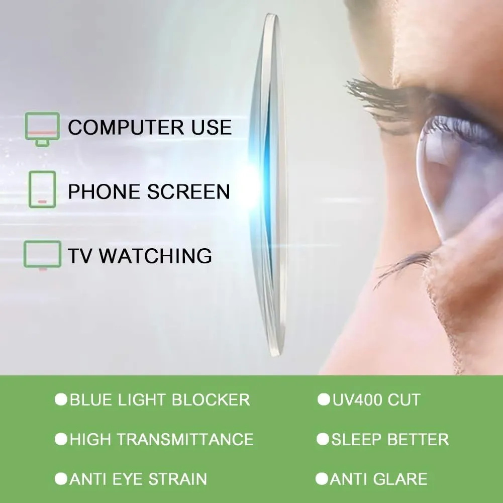 Blue Light Blocking Reading Glasses for Men Classic Gold Wire Small Square Frame Pure Titanium Computer Readers