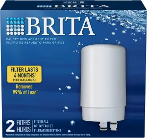 Brita On Tap Filtration system Replacement Filter, White