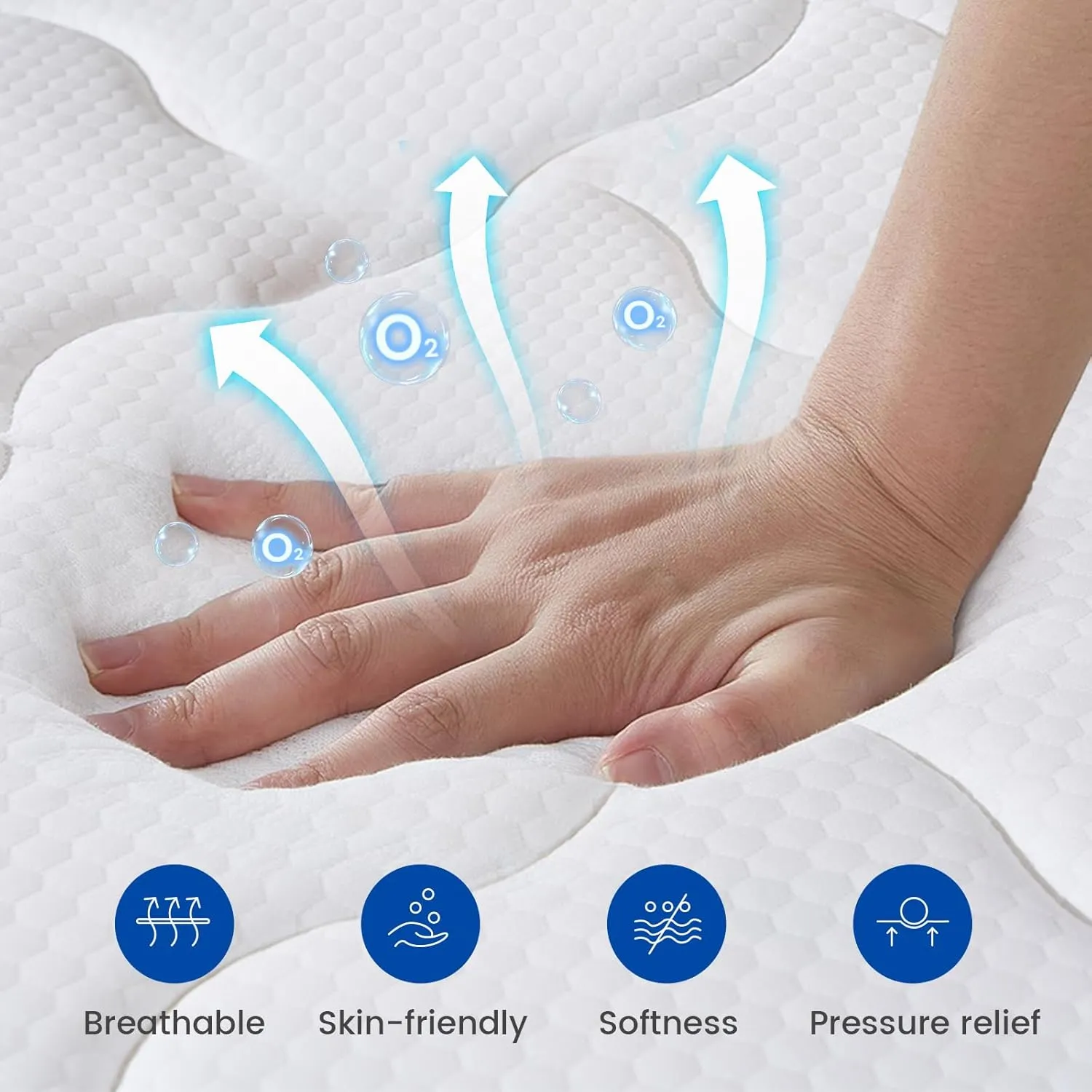 California King Mattress, 12 Inch Hybrid Cal King Bed Mattress in a Box, Medium Firm, Gel Memory Foam and Individual Pocket Spring for Pressure Relief, Edge Support, CertiPUR-US
