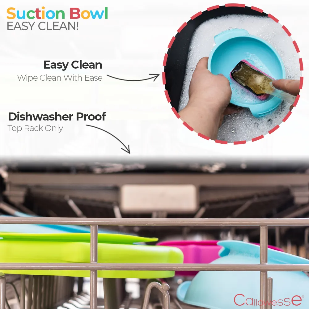 Callowesse Silicone Suction Bowl - Pink