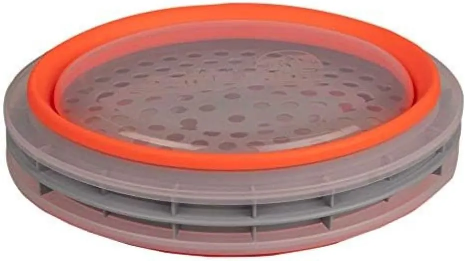 CanCooker Batter Bowl XL: Collapsible, Mess-Free, Dishwasher and Microwave Safe, Chemical-Free in Vibrant Orange