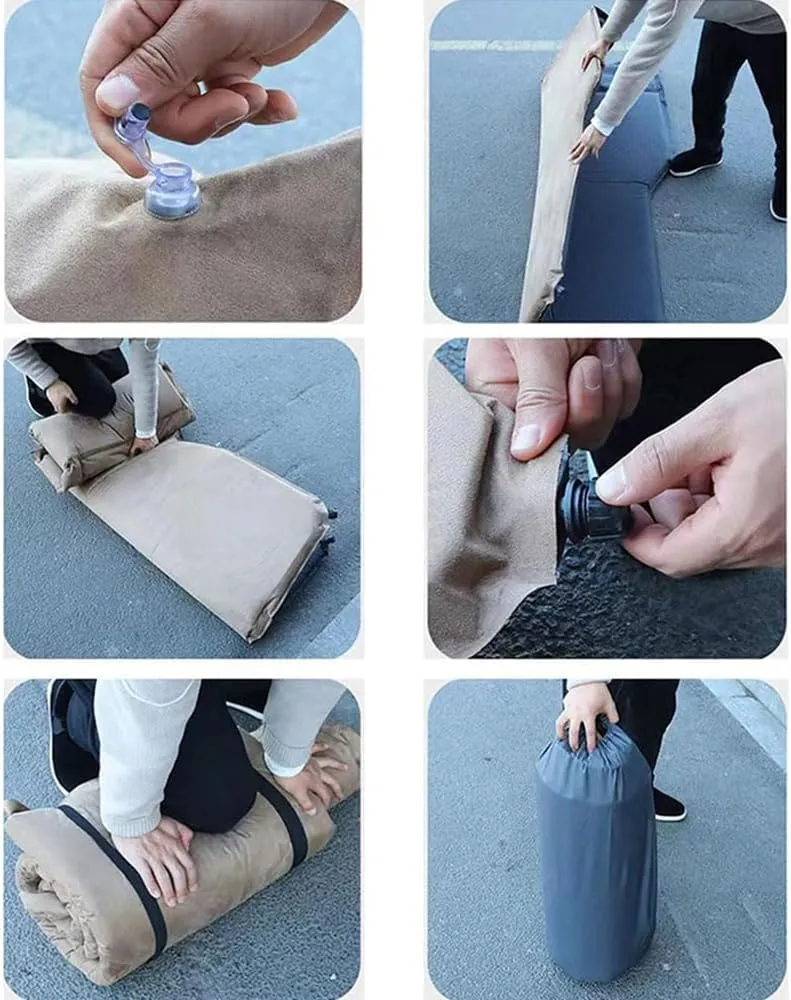 Car Air Bed for Mazda 3,Portable Air Mattress Thicker Bed Mattress Travel Inflatable Mattress Travel Camping Air Cushion Accessories,Green