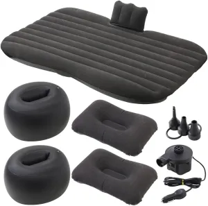 Car Air Mattress for Back Seat, Inflatable Thickend Camping Bed with Pump, 2 Pillows, 2 Cushions, Carrying Bag, Sleeping Bed for Universal SUV