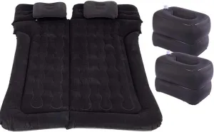 Car Air Mattress for Toyota RAV4 2019 2020 2021 2022 2023 2024 2025 Back Seat Inflatable Bed Camping Trunk Airbed Sleeping Bed Traveling Foldable Boot Mattress Outdoor,Black01-B
