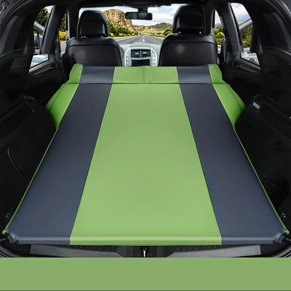 Car Automatic Inflatable Bed for Acura CDX 2016 2017 2018 2019 2020 2021, Portable Movable Thickened Trunk Sleeping Bed Outdoor Camping Hiking Air Mattress,Green