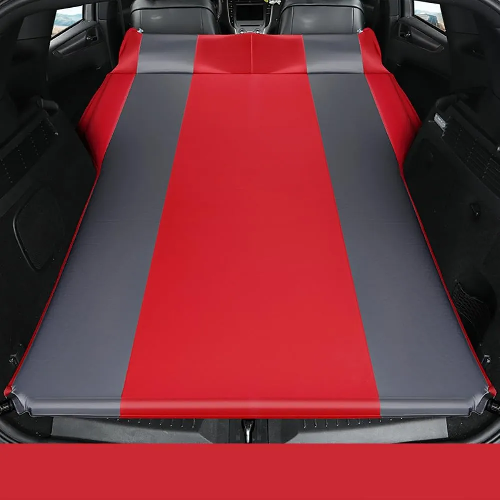 Car Automatic Inflatable Bed for BMW X5 F15 (5seats) 2013-2018 Rear-Seats-no-Lights/Conjoined, Portable Movable Thickened Trunk Sleeping Bed Outdoor Camping Hiking Air Mattress,Red